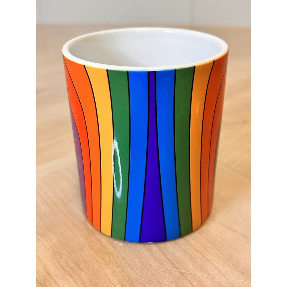 Rainbow Coffee Mug/Cup Vertical Stripes Society6